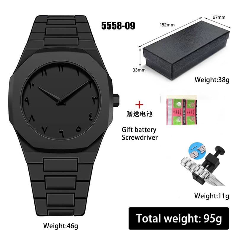Arabic men's watch, plastic quartz watches, women's watch, men's style 4