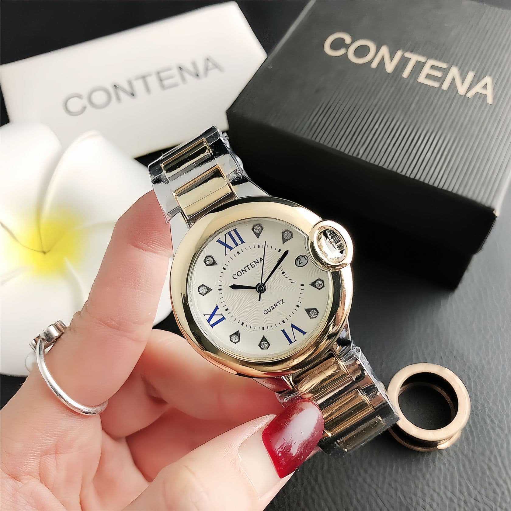 Blue Needle Confession Balloon Zimai Brand Watch Douyin Kuaishou Live Broadcast Hot Selling Alloy Women's Quartz Waterproof Watch 4