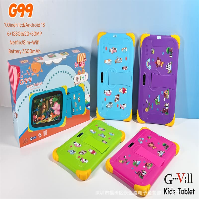 Cross -border G88 children's tablet computer dual camera GPS Android WiFi plug -in SIM KID TABLET learning machine 3