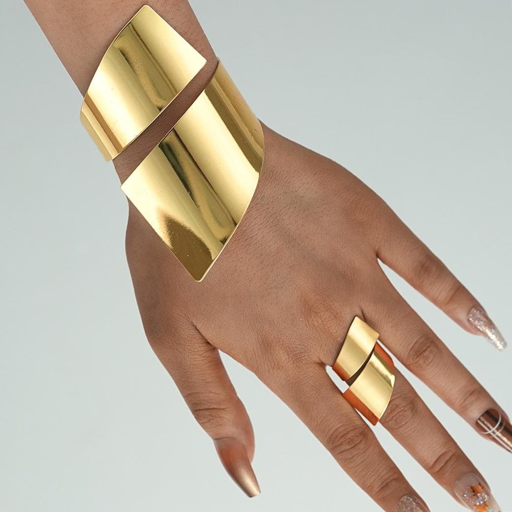 (Cross-border trading), geometric glossy bracelet, set, 2 pieces