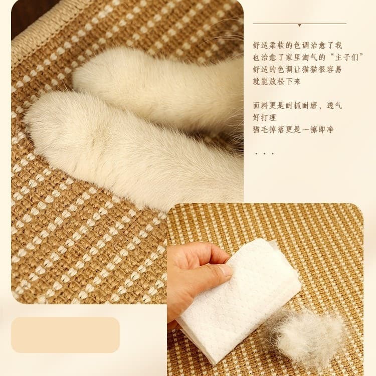 Wear-resistant big sofa, protective furniture, cat 3