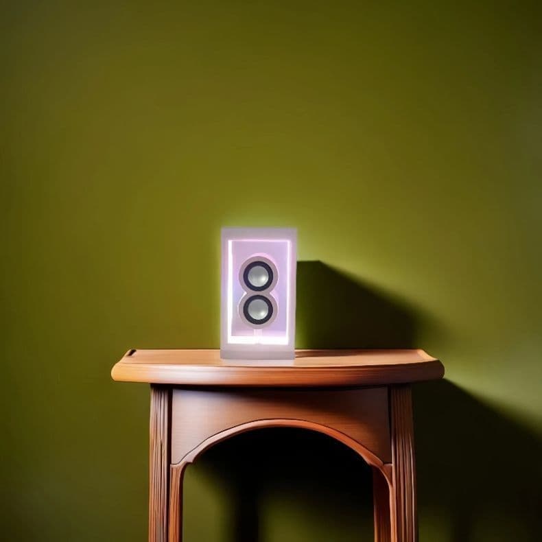 New Wireless Bluetooth Symphony Light RGB Private Model Transparent Bluetooth Speaker Long Battery Life Transparent Speaker 4
