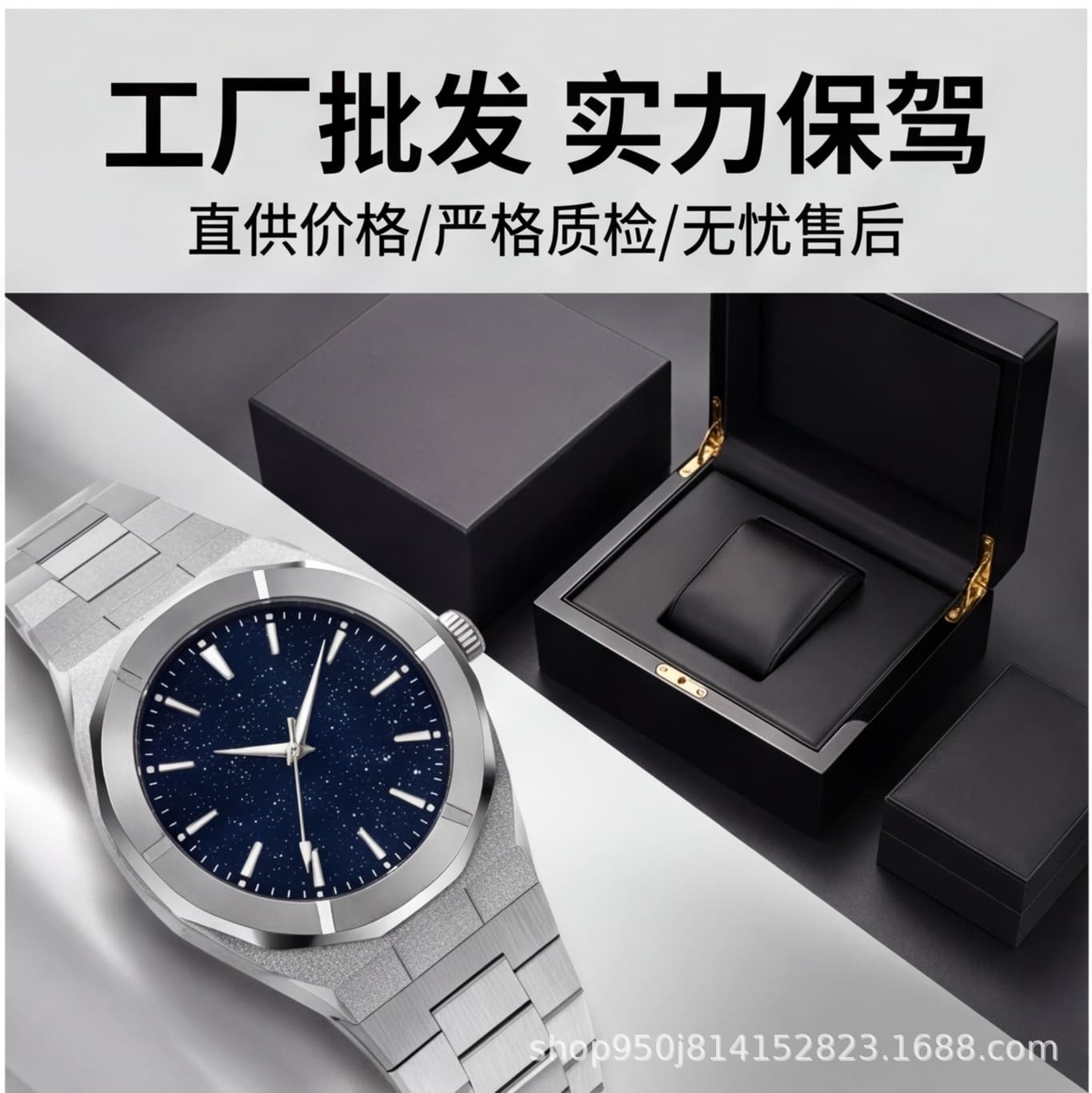 (Wholesale), waterproof casual Japanese swiss watch stainless steel, 50meter, genuine leather 4