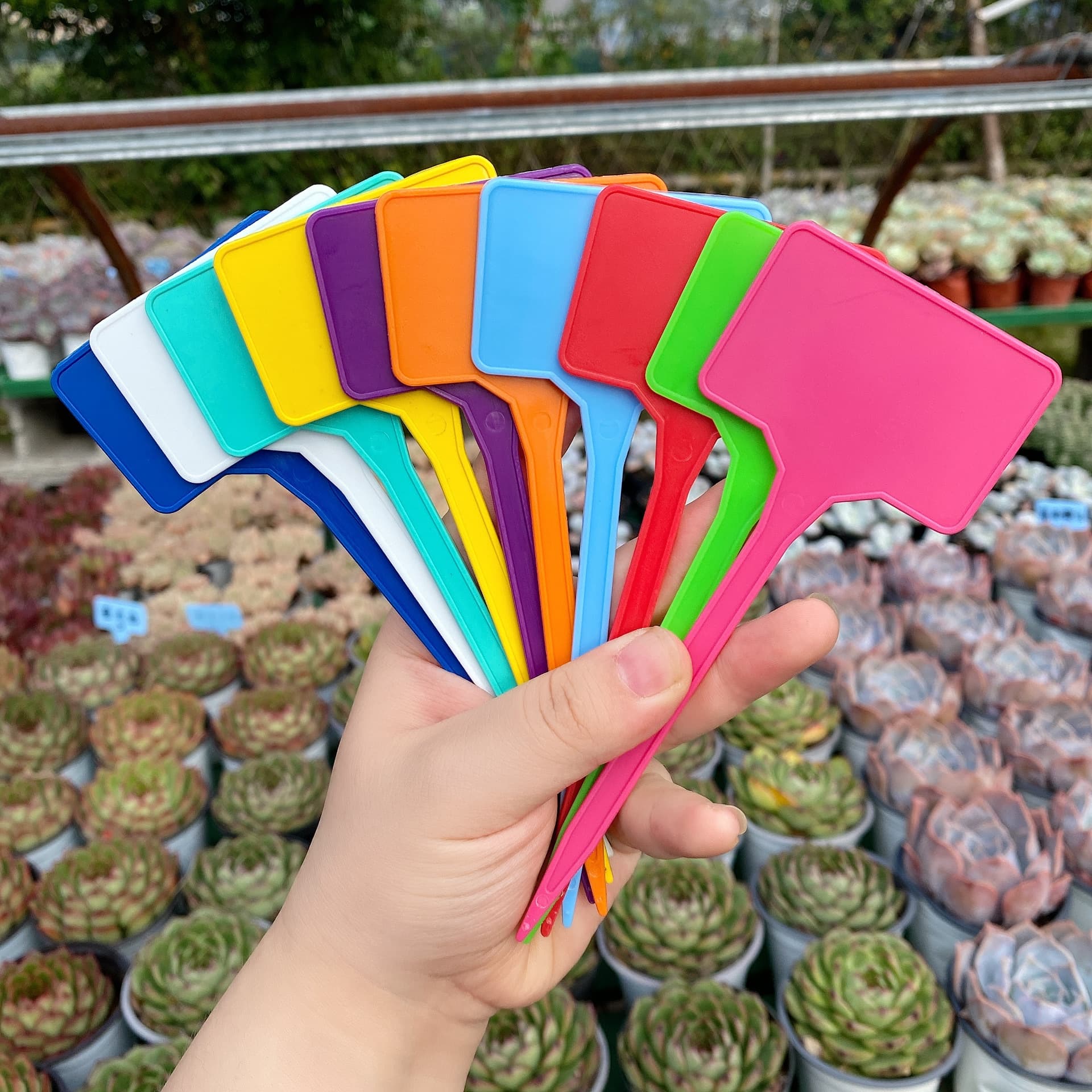 New thickened style high-end gardening label flower brand plant logo cross-border plastic potted marking plate