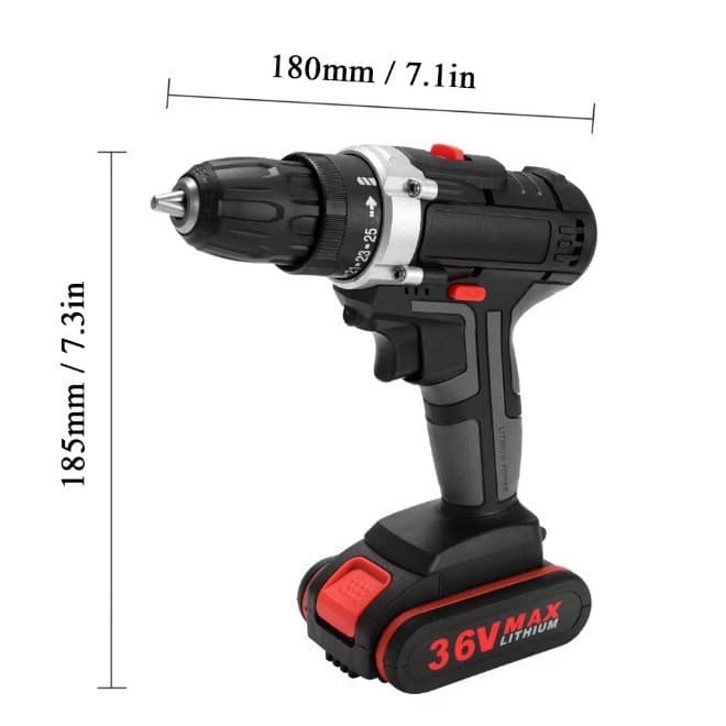 Electric drill, screwdriver, lithium battery, wireless wrench, set 2