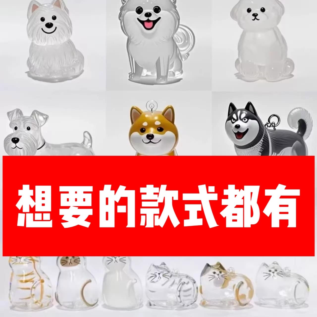 Transparent storage box, capsule, commemorative pendant, keychain