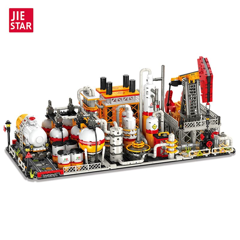 Cross-border building block three-in-one chemical refining project natural gas storage factory series building building block model 5