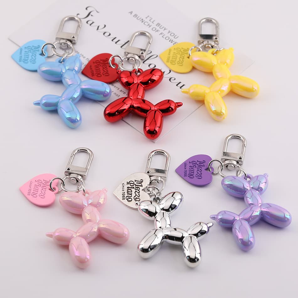 Brand balloon, keychain handmade, protective case, pendant, accessory with accessories, DIY 2