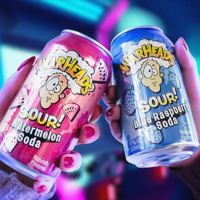American WARHEADS sour drink sour and refreshing Dr. Pepper soda imported beverage canned can 3
