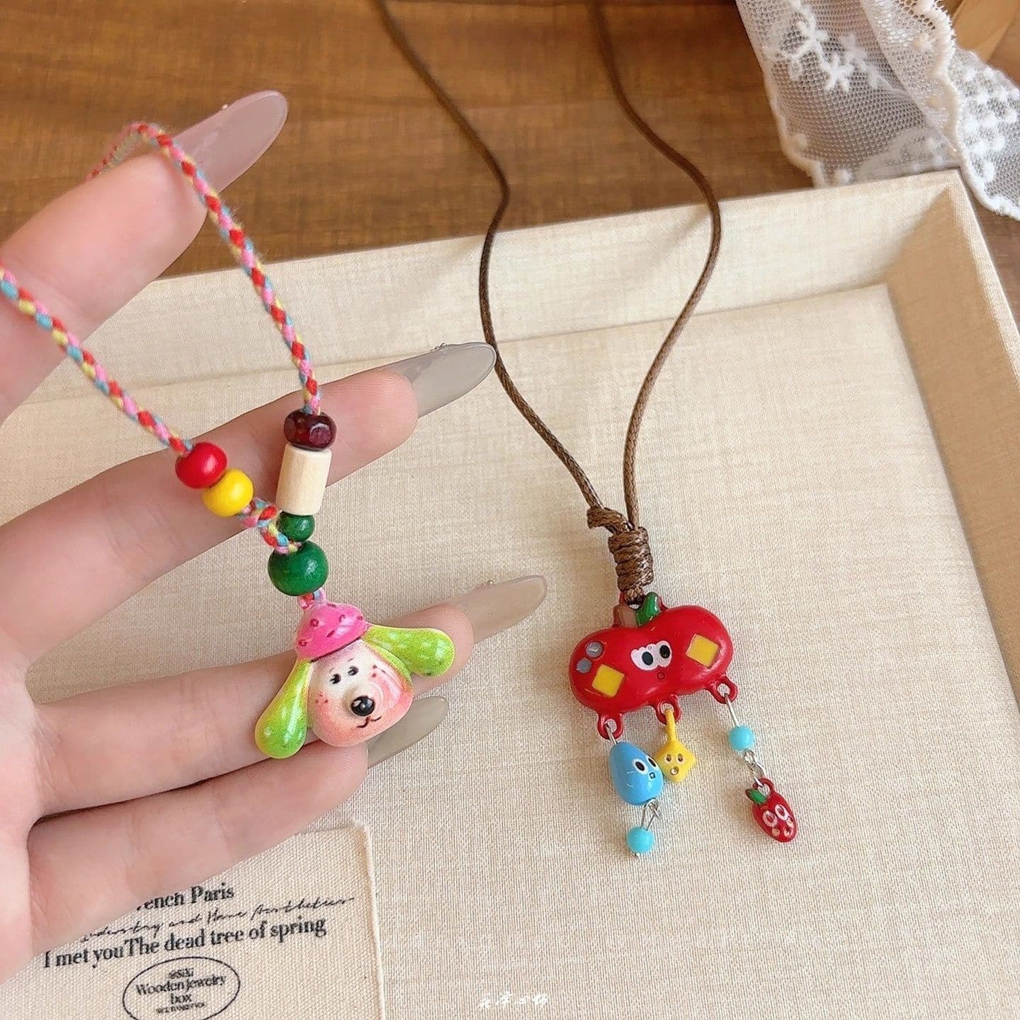 Apple, pendant, cute necklace, long design accessory, sweater, trend of season 4