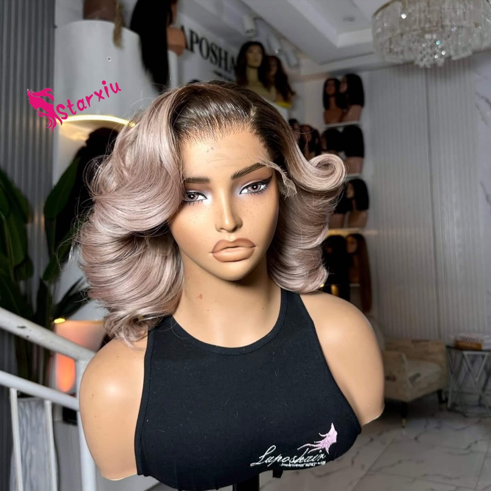 [250% Density Raw Vietnamese Human Hair Wig Full Frontal Lace] 3