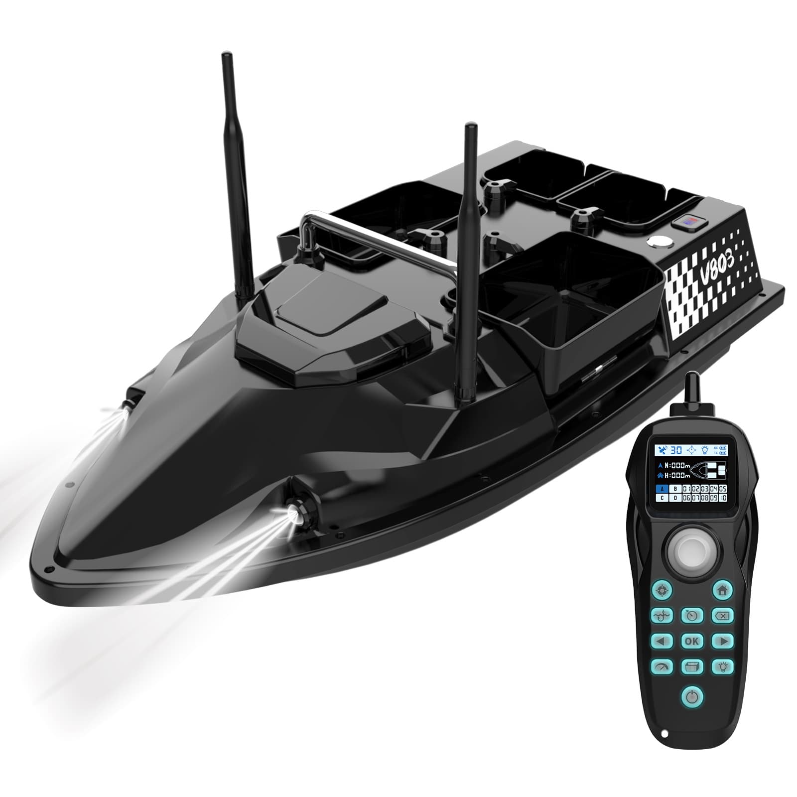 V803gps smart gps positioning nest boat outdoor fishing gear remote control boat electric bait fish finder wholesale 5