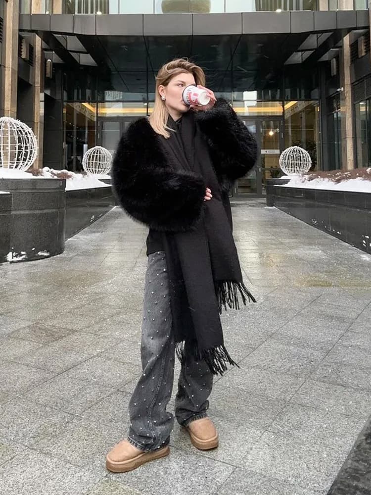 Soft jacket, sweater, fashionable design demi-season jeans 4