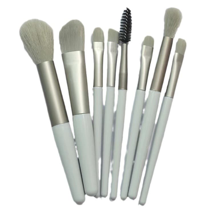 Handheld cosmetic brush, small soft set, face blush, storage system, 8 pieces 5