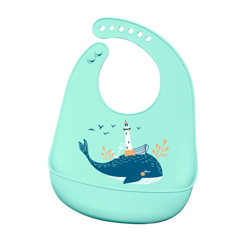 (Wholesale), children's silicone three dimensional waterproof eating bib, with pocket 5