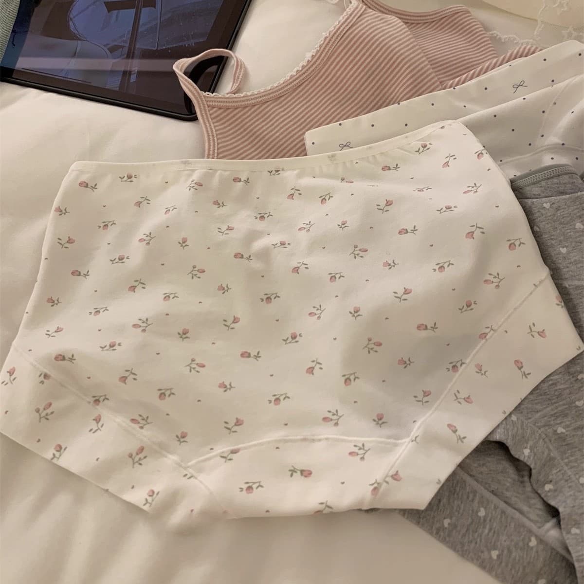 Antibacterial cotton pants, breathable long trousers, hip-accented 4