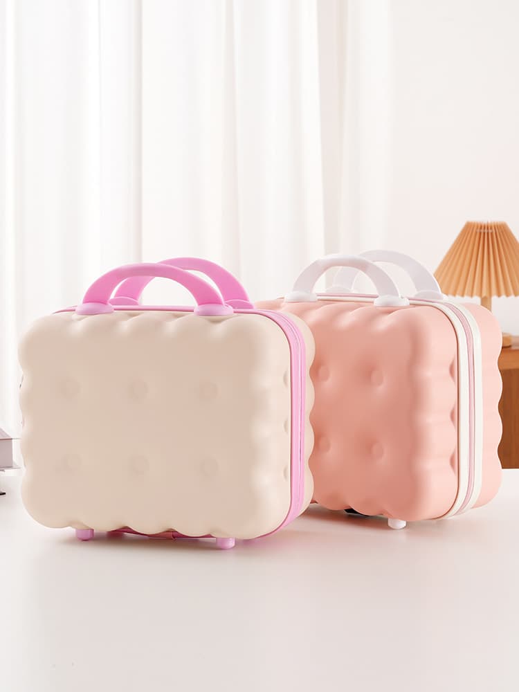 Cartoon suitcase for manicure, capacious handheld storage box, 14 inch 4