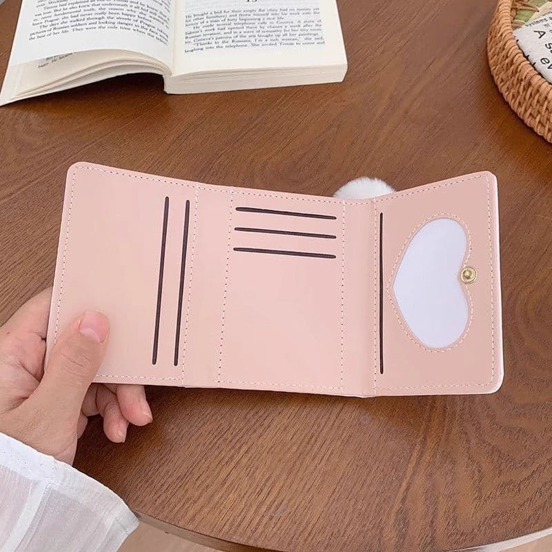 Wallet, short cartoon capacious thin shoulder bag, Korean style, internet celebrity 2