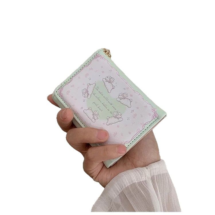 Wallet, short cartoon capacious thin shoulder bag, Korean style, internet celebrity 5