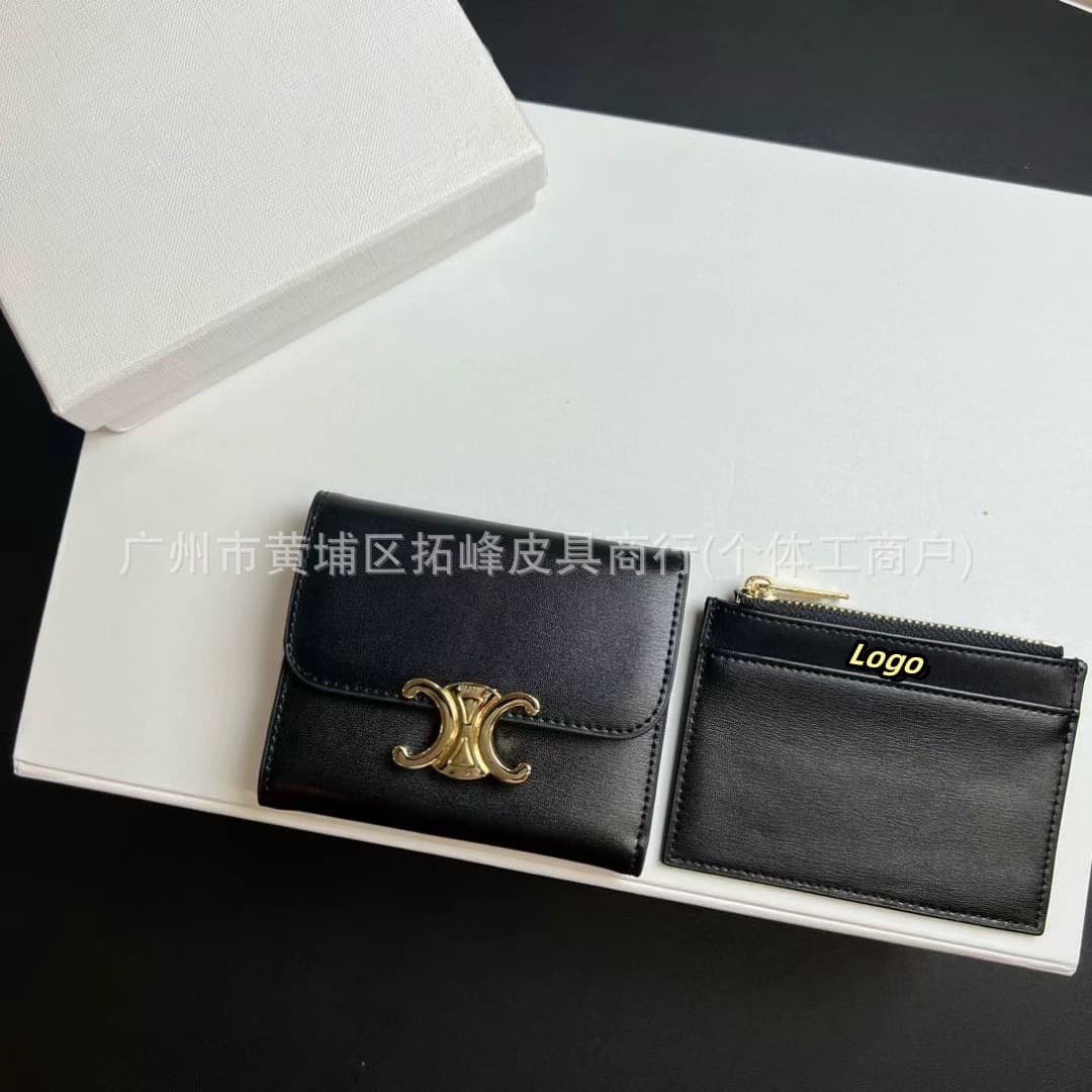 Quality short wallet, shoulder bag, genuine leather 2