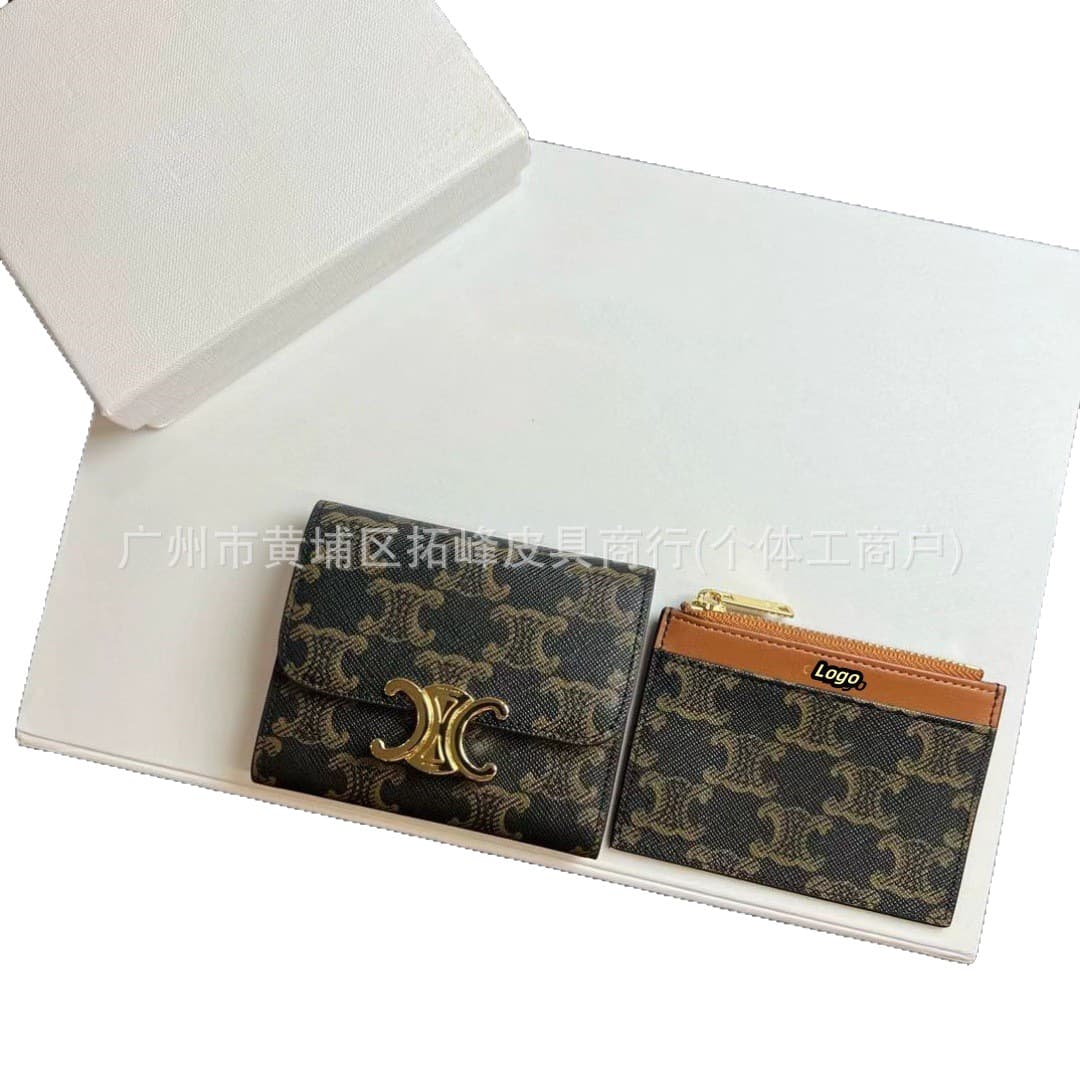 Quality short wallet, shoulder bag, genuine leather 5