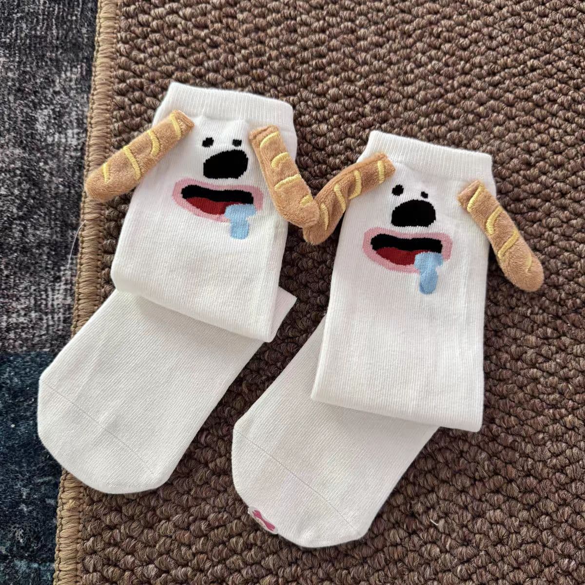 Breathable cartoon non-slip children's cotton summer thin knee socks for boys, absorbs sweat and smell, mid-length