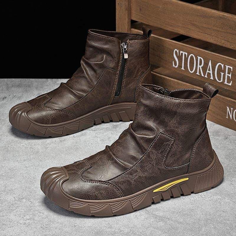 Martens, autumn trend universal retro low boots English style, trend of season 3