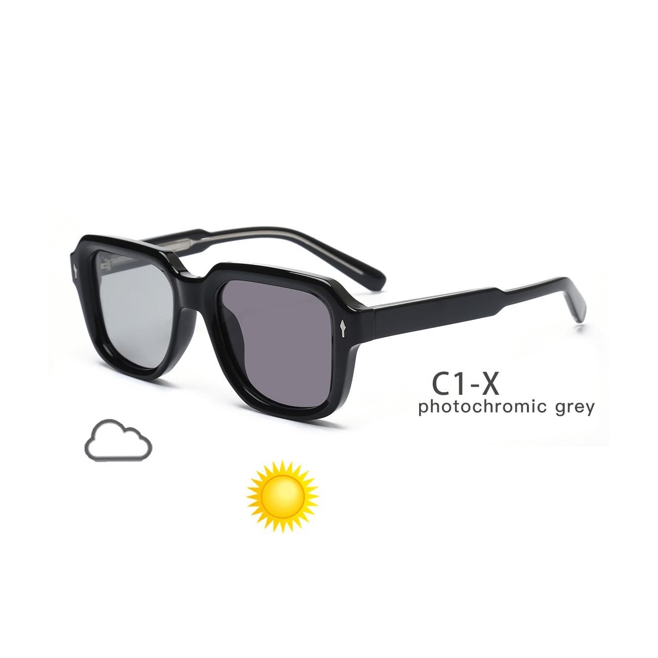 Fashionable square sunglasses, European style 4