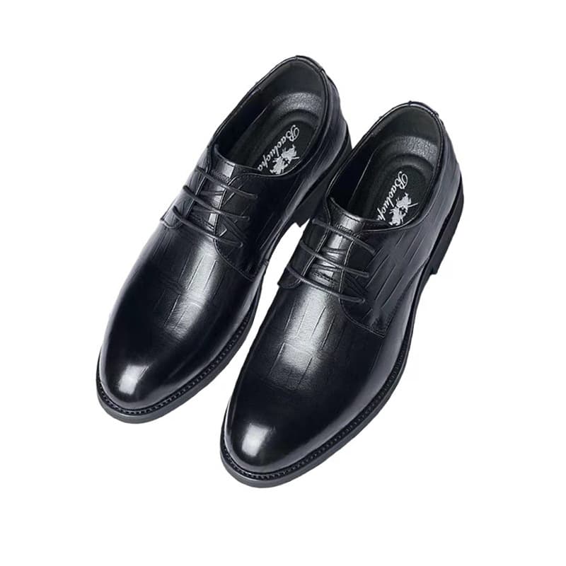 Modern business gentleman round-toe derby shoes for men's formal leather shoes for any occasion 1