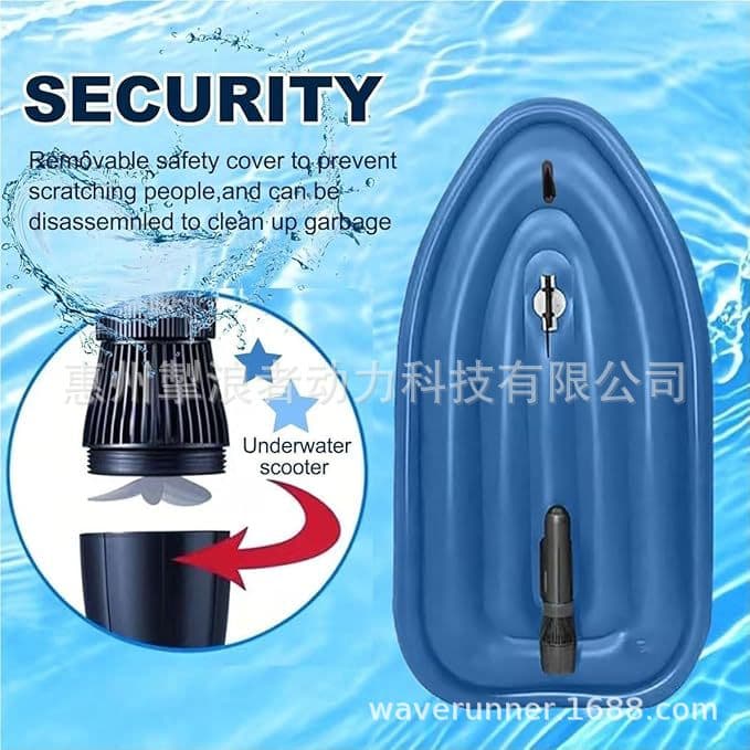 New inflatable water jet ski, parent-child outdoor water play artifact, water jet ski electric underwater propeller 4