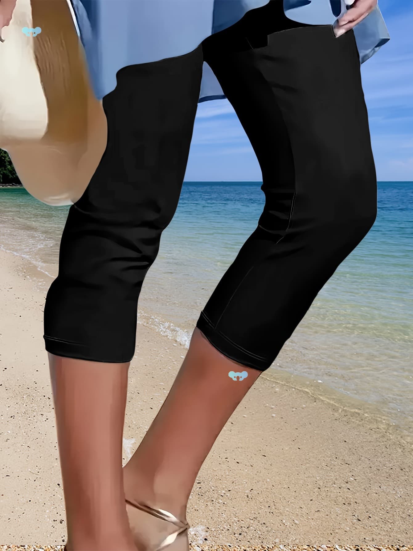 Women's Comfort Fit Capris Leggings Stretchy Versatile Crop 5