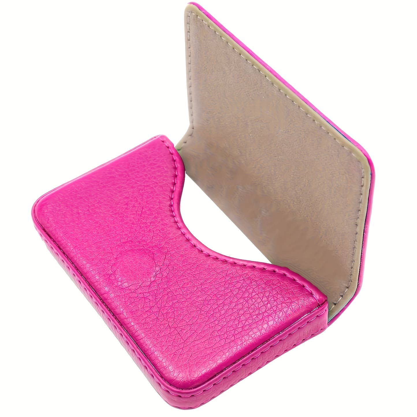 Rfid Blocking Wallet Sleek Pink Beige Synthetic Leathercross-border 2