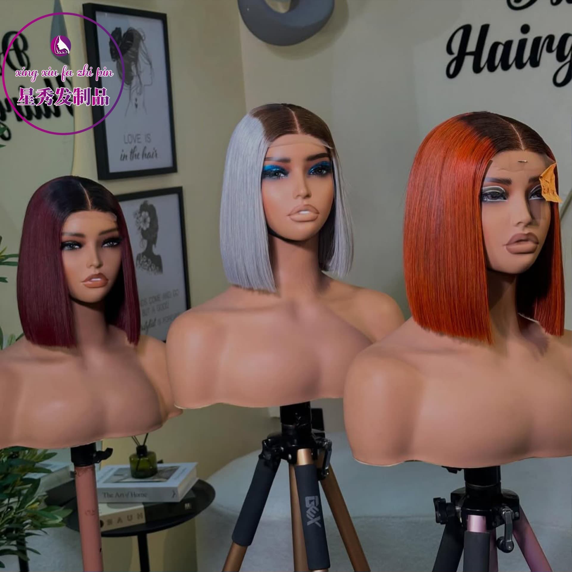 [5by5 bone straight SDD double drawn  human hair wigs color w] 1