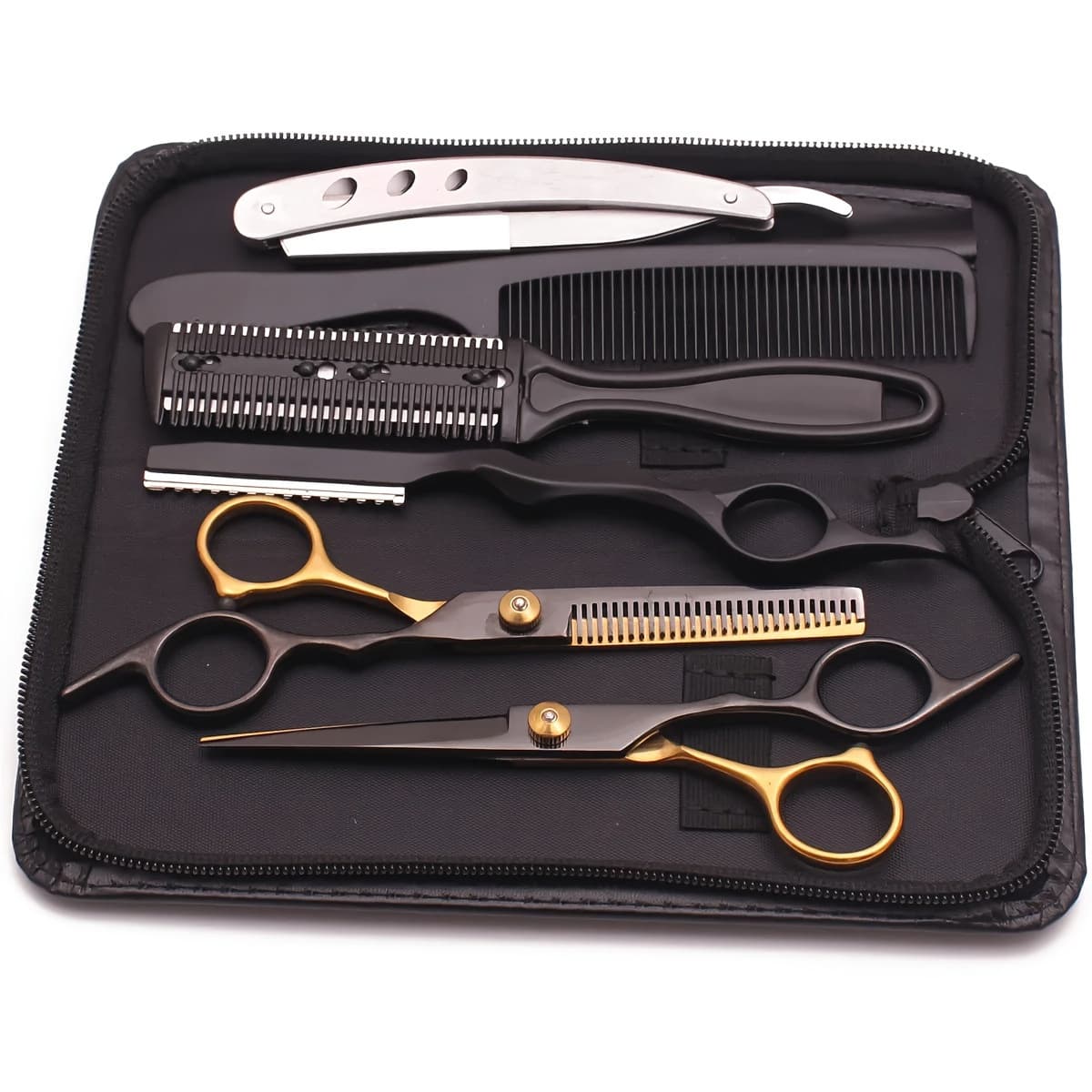Black Golden Hair Cutting Scissors Hairdressing Hairdressing Scissors 3