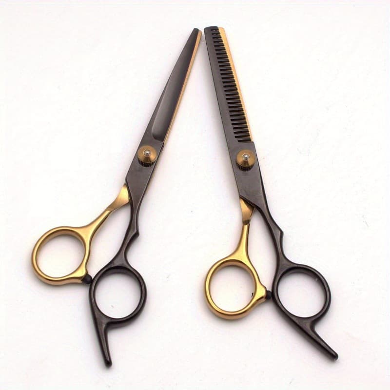 Black Golden Hair Cutting Scissors Hairdressing Hairdressing Scissors 4