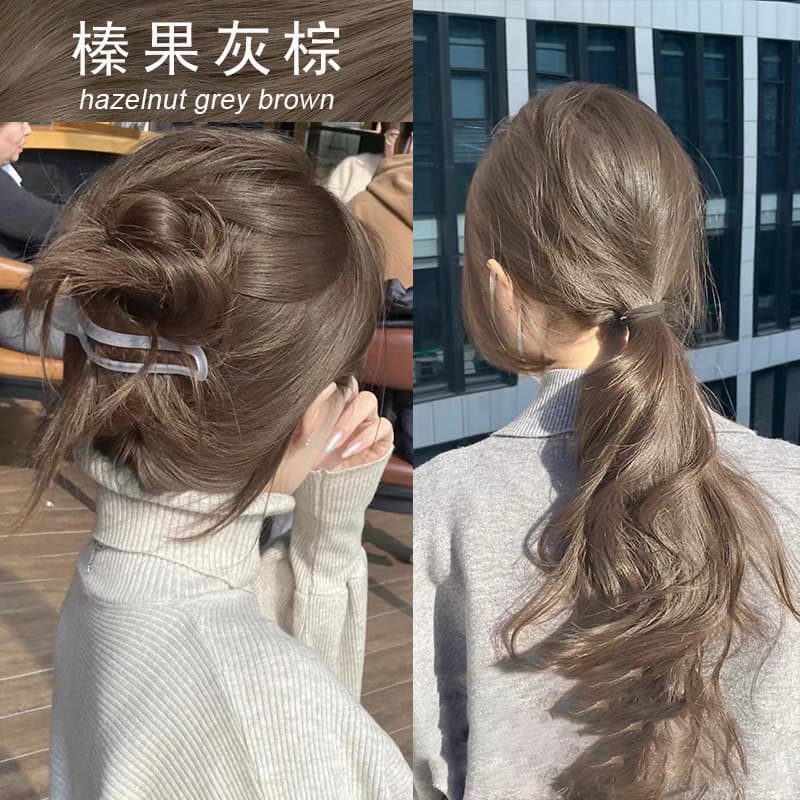 Hazelnut gray-brown hair dye cream female plant bleach-free white cold linen milk tea gray-brown dyed hair wholesale generation 2