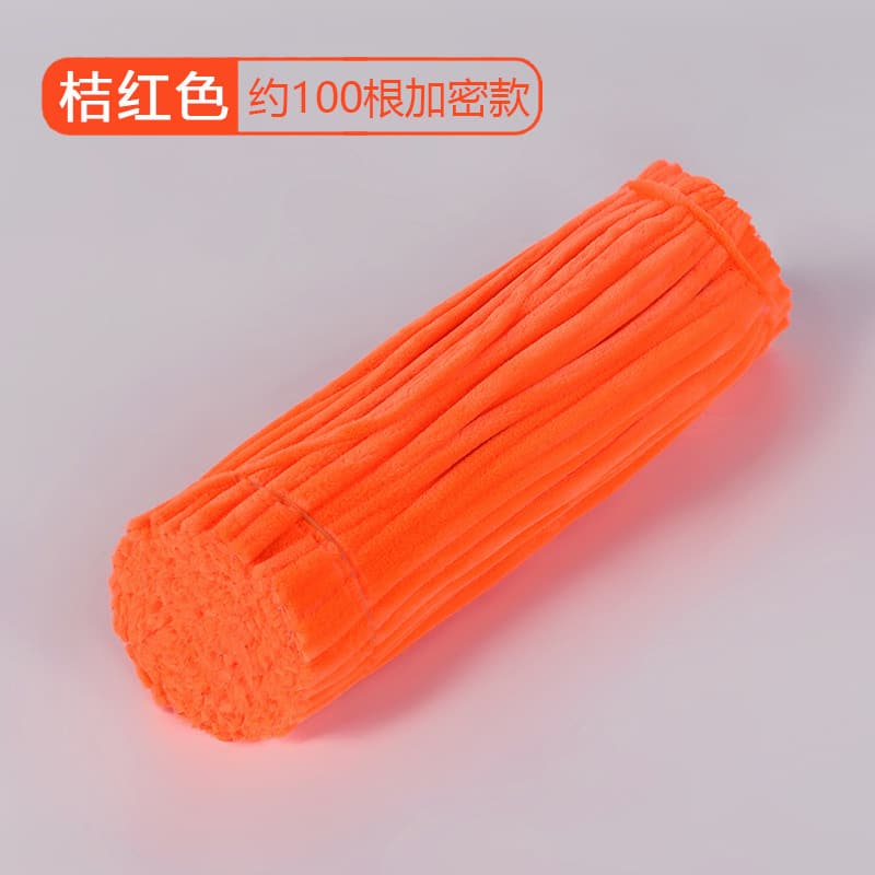 Twisted stick plus a dense hair root flower bundle kindergarten children's tulip incense sunrise plush handmade hair strip 6