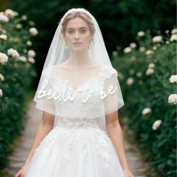 Bride to be Bridal Veil Bridal Party Gauze Dress Photo Headdress Veil White Bride Veil