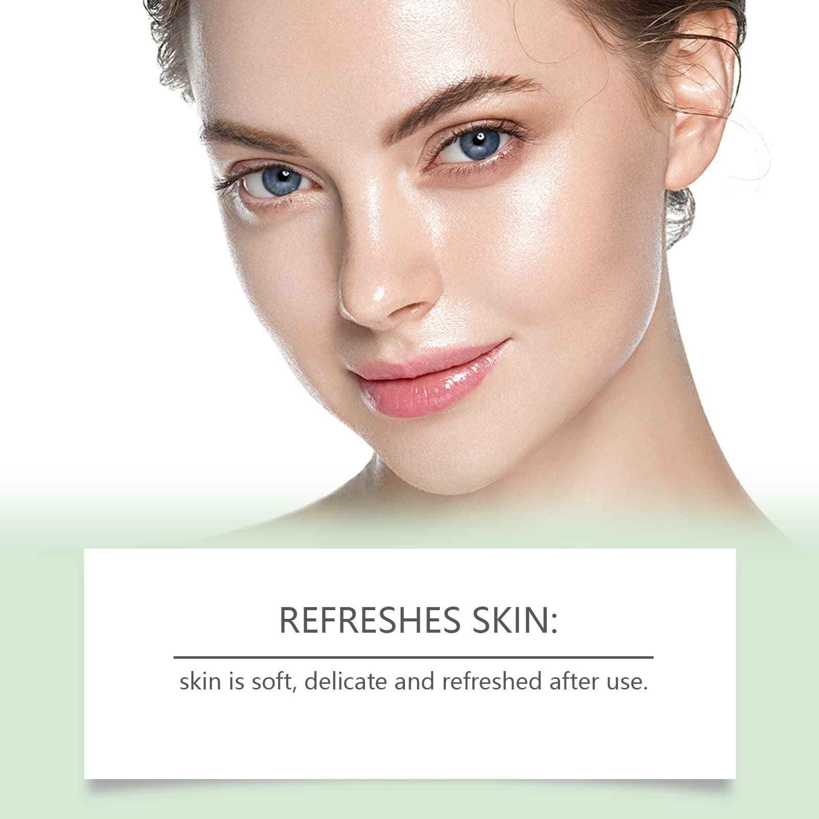 Soft pad for face, shiny moisturizing cleansing milk, gentle cleansing