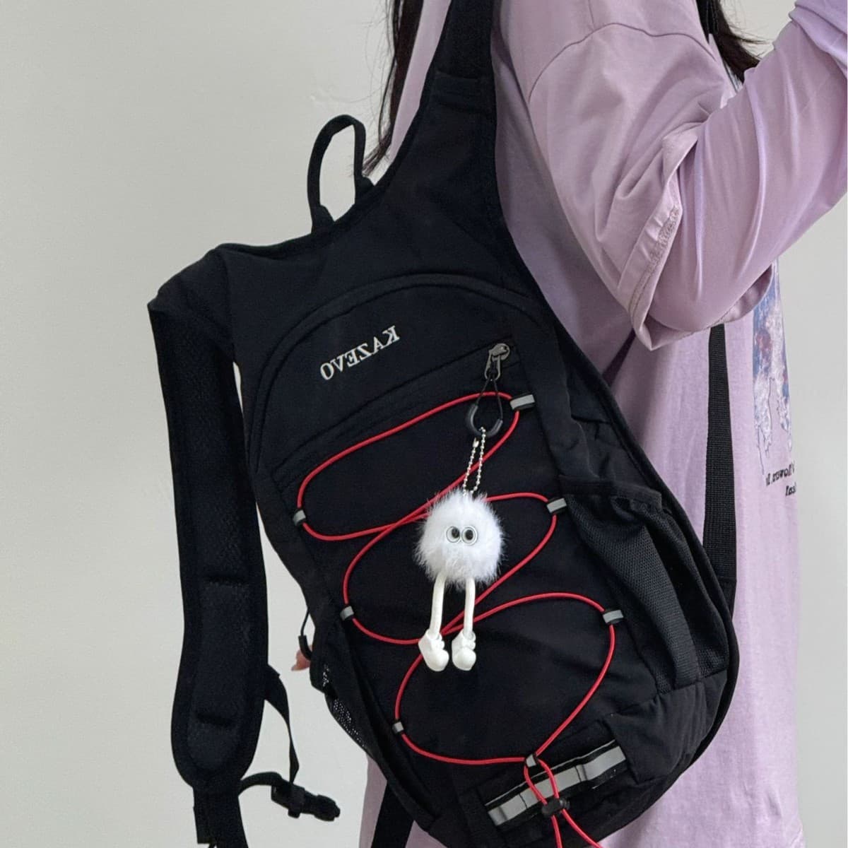 Travel backpack for hiking, sports equipment, school bag for students 4