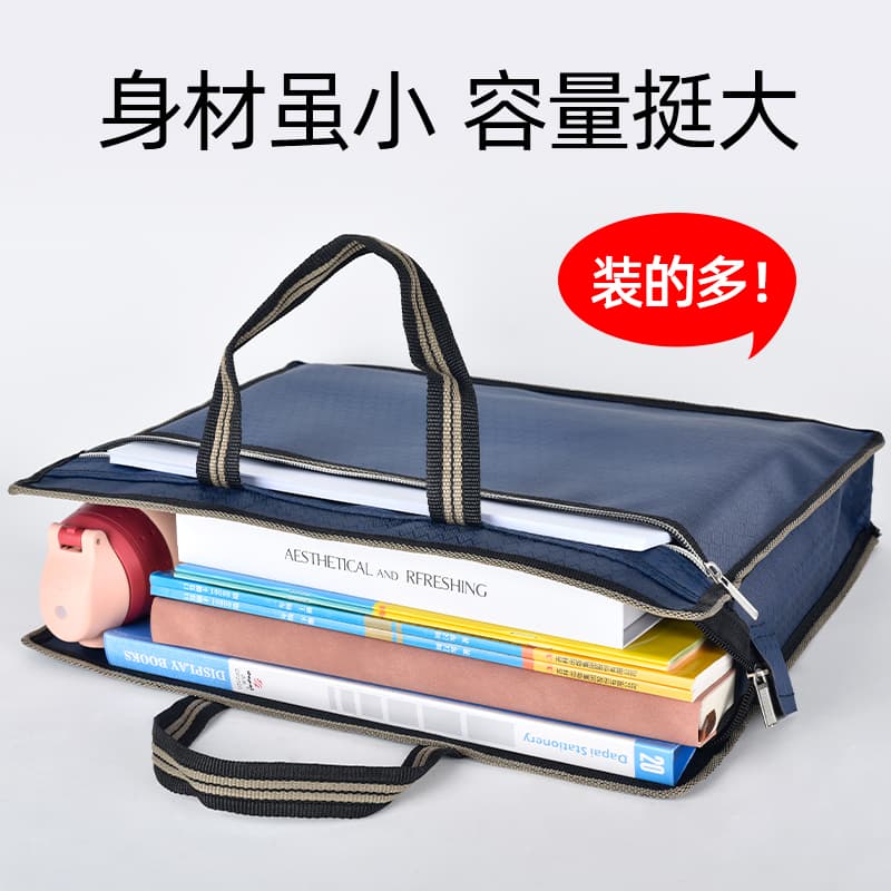 Handheld purse, waterproof cloth bag for documents, with your logo imprint, oxford cloth 2