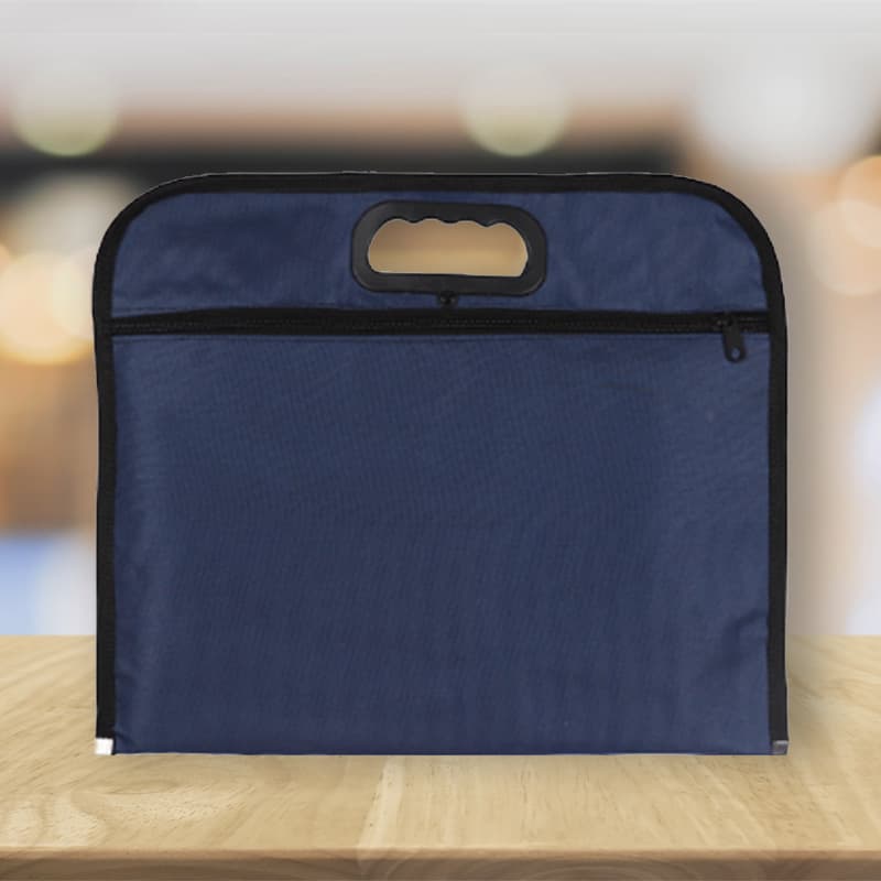 Handheld purse, waterproof cloth bag for documents, with your logo imprint, oxford cloth