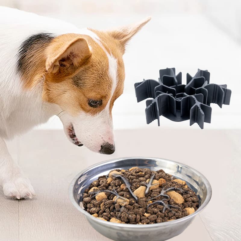 Silicone pet slow food plate cat and dog suction cup non-slip pet slow food bowl food grade slow food placemat tableware 4