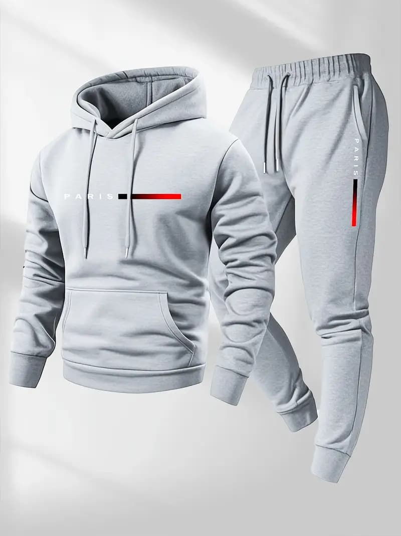 (Cross-border trading), hoody for leisure for men and women with letters, sports suit, drawstring 3