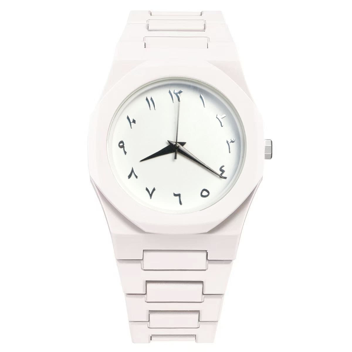 Waterproof quartz Arabic fashionable watch, high-quality style, simple and elegant design, for beloved 5