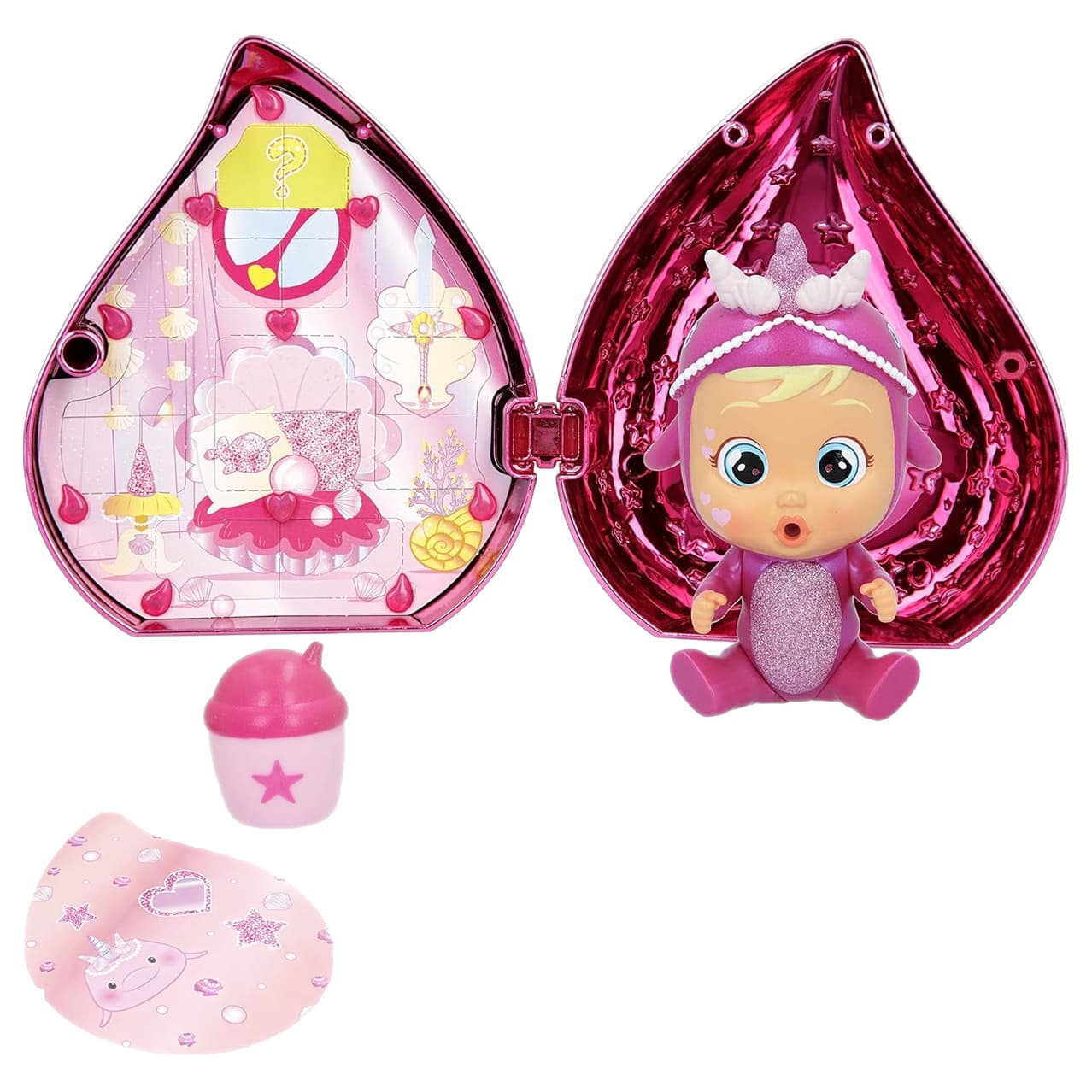 CRY babies magic tears pink mini collectible cry doll with accessory magic 5