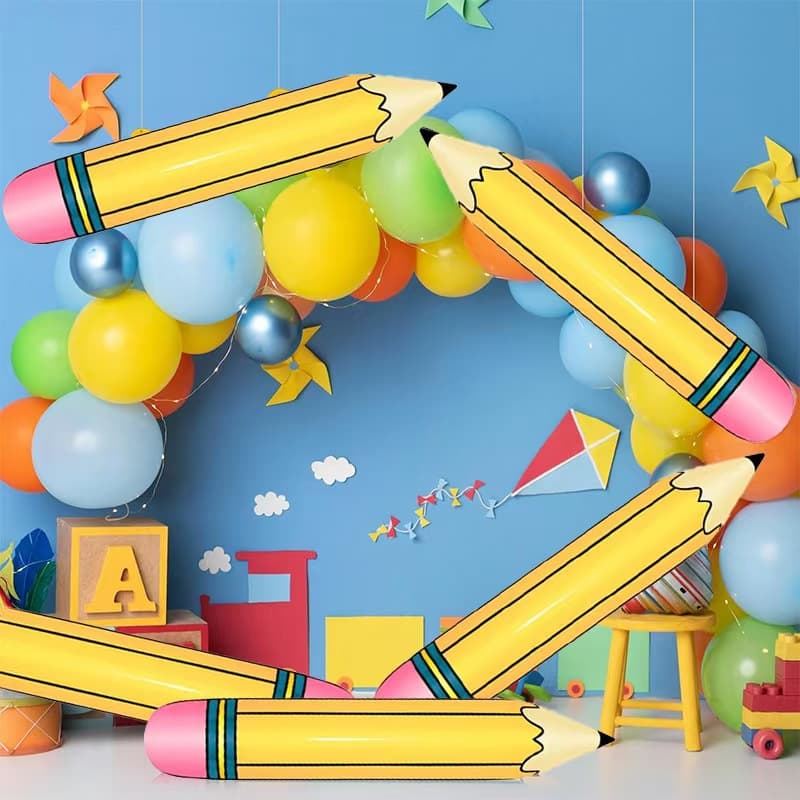 Cross-border new product pvc inflatable pencil fun activity props classroom hanging decoration pencil graduation ceremony decoration 1