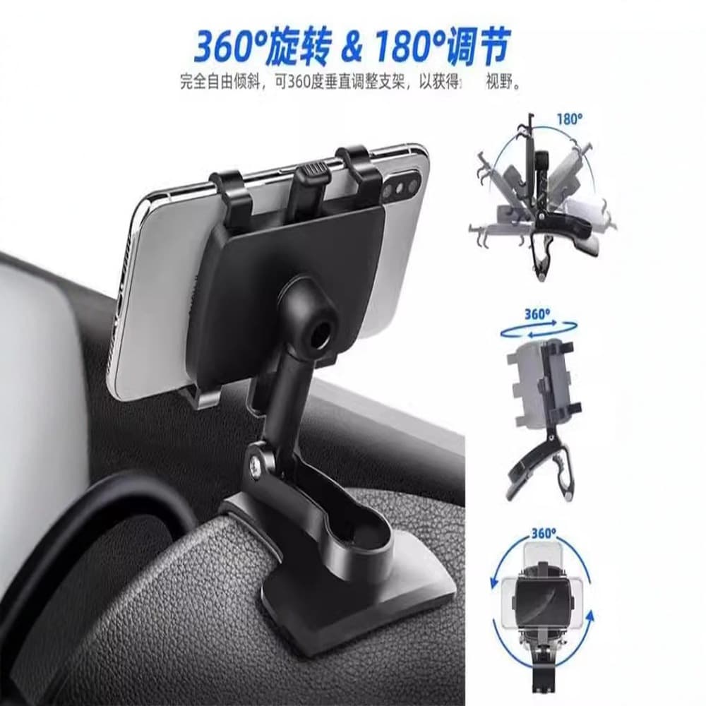 Phone holder, mobile phone for navigator, tubing, rear view mirror, universal wrench 4