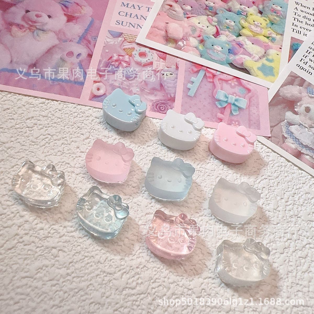 Small ice cubes, cream accessories, hairgrip handmade for dollhouse, DIY 2