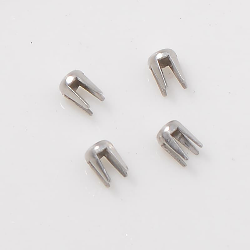 Stainless steel non-magnetic ABS imitation pearl ball claw nails automatic beading machine nails non-hole beads four claw nails 3